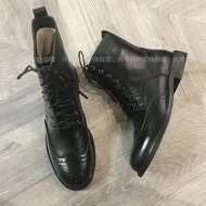 Giày Chelsea Boot Da Bò Thời Trang Cho Nữ Xuân Hạ Thu Đông Ngắn Chiều Cao Hình Trụ Thiết Kế Đầu Tròn