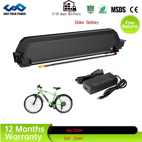 Dorado eBike Battery 48V 52V 20Ah Reention Battery for 1500W 1000W NCM Bicycle Battery foYukon750/Re