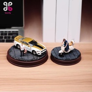 [Baosity] 1/64 Scale Ruined Round Base 1/64 Diorama Figure Base Stand Miniature Scene Platform for V