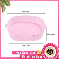 2pcs Air Fryers Oven Baking Tray Fried Chicken Basket Mat AirFryer Silicone Pot Round Replacemen Grill Pan Accessories 20cm