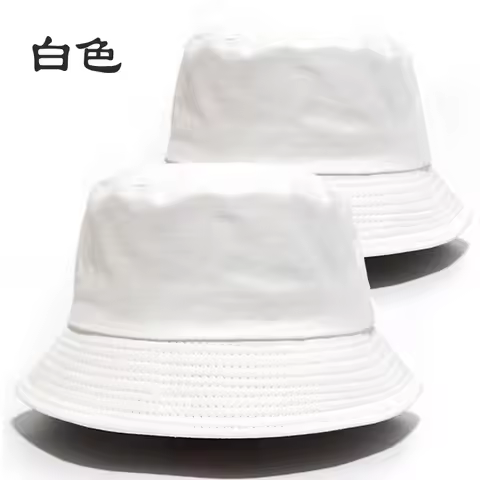 Outdoor fishing simple bucket hat cotton basin hat sunscreen bucket hat versatile student travel