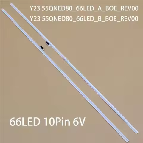 2PCS/Set 602mm New TV's LED Lanes Bars Y23 55QNED80_66LED_A/B_BOE_REV00 Backlight Strips Array Matri