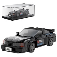 Mould King Speed Champions Initial D GTR32 Car Building Toys with Acrylic Display Case Model Race Ca
