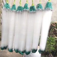 Fishing net with 1 shrimp screen, 1.8cm mesh, 70cm high, 60m long to catch shrimp and heavy lead gob