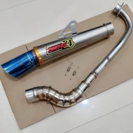 Daeng4 conical exhaust pipe 1set wave 100 110 125xrm fury raider j rs125 rusi 100 110 smash/ tmx 125