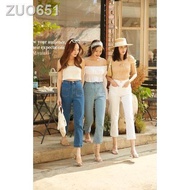 Sis Story Sis529 Emily Jeans - high waisted crop straight jeans