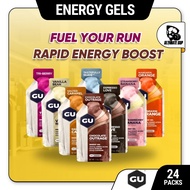 GU Energy Gel 24 Pack - Various Flavors,  Sport Energy Gel, Quick Energy Boost, Enhanced Recovery, I