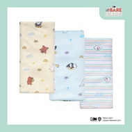 We BARE BEARS Motif Fluffy Swaddle (1 set Contains 3 pcs)