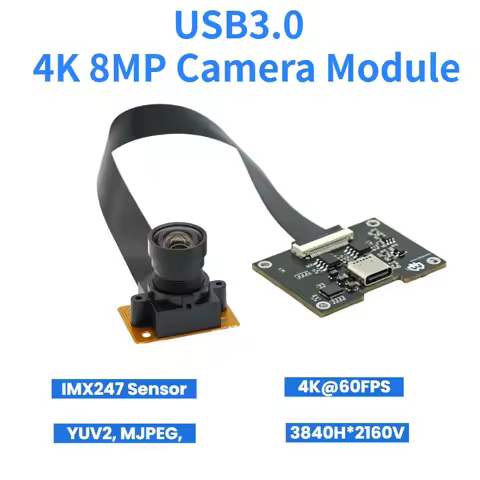 IMX274 4K 8MP USB3.0 Camera Module 60FPS 3840*2160 Type-C Interface UVC Compatible Industrial Vision