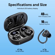 Bluetooth 5.3 Wireless Earbuds,  IPX7 Waterproof,8H Playtime, 10mm Bass Driver, Type-C Fast Charge, 