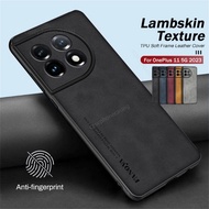 Luxury Lambskin Casing For OnePlus 11 11R 5G 2023 Phone Case Fashion Sheepskin Leather Texture Shockproof Back Cover for OnePlus11 OnePlus  10T 10Pro