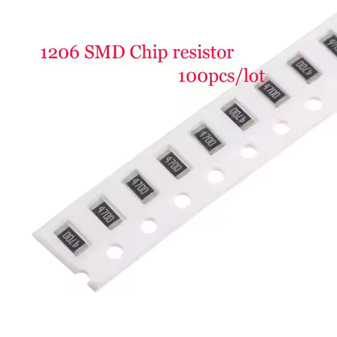 100Pcs 1% 1206 0R -10M SMD Chip Fixed resistor 1 2.2 51 100 220 330 470 510 ohm 1.5K 2K 5.1K 8.2K 51