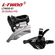 ✨COD&READY✨ LTWOO A7 2 Speed Left Shifter Front Derailleur Compatible With 2x10 Speed Mountain Bike 