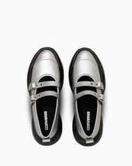 銀色Converse 厚底Mary Jane鞋