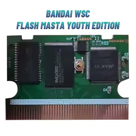 WonderSwan WSC Flash Masta Youth Edition 8-in-1 Flash Cartridge - Support Game Saves, Needs Burner