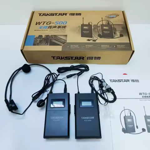 Takstar WTG-500 UHF Wireless Acoustic Transmission System Wireless Ttour Guide System Voice Device 4