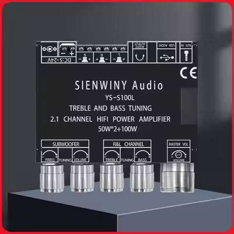 2.1 3 Channel Amplifier Board Bluetooth-compatible 5.1 CS8673E Power Bass Amplifier Board AUX Input 