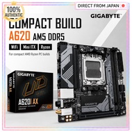GIGABYTE A620I AX AM5 DDR5 WiFi Mini ITX Motherboard For AMD Ryzen Compact PC Build
