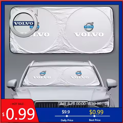 2026 Hot For Volvo Steering Covers Car Windshield Sun Shade Visor UV Protection Shield For Volvo XC9