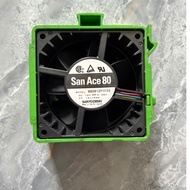 SANYO 12V DC 8x8x4cm 4-wire radiator fan with removable protection MODEL: 9G0812P1F03
