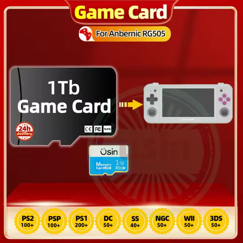 TF Game Cards For Anbernic RG505 RG CUBE Android Gaming Console Retro Playstation PS2 PSP PS1 3DS Ga