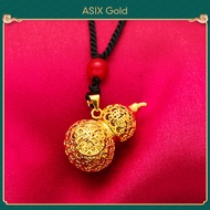 ASIX GOLD สร้อยคอจี้ทองคำแท้ จี้น้ำเต้าทองคำแท้ ทองคำ 24K ไม่มีการใส่ร้ายป้ายสี ไม่มีการลอก รับประกันคุณภาพ ปกป้องความมั่งคั่งและเป็นมงคล