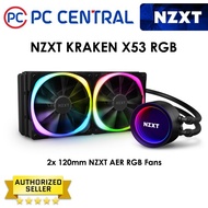 NZXT Kraken X53 RGB 240mm Aio Liquid Cooler With Aer Fans (Rl-Krx53-R1)