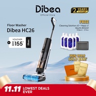 Dibea HC26/H8 Cordless Smart Wet Dry Floor Washer & Vacuum Cleaner | 99.9% Sterilization | Local War