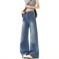 JNF Women Wide Leg Jeans High Waisted Loose Fit Bootcut Denim Pants Summer Lightweight Trendy Blue J