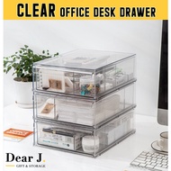 Clear Office Desk A4 Storage Drawer [Dear J]