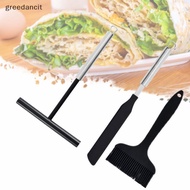 [greedancit] Stainless Steel French Crepe Spreader Crepe Spreader And Spatula Kit Pancake Like Batte
