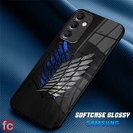 Softcase Glossy Samsung A15 A25 A35 A55 |FR46| Premium quality Aot Attack On Titan Anime Motif