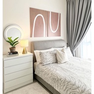 Queen King Divan Fabric Bed ( Queen Bed) (Katil Queen) (Katil Queen Divan)