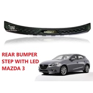 REAR BUMPER STEP/ TRUNK GUARD/ BUMPER GRUAD WITH LED MAZDA 3