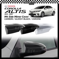 Toyota Corolla Altis 2013 - 2018 M4 Side Mirror Cover Trim Garnish Bodykit Accessories 2014 2015 201