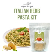 Italian Herb Pasta Complete Set (6-12 pax) Spaghetti Pasta Noodles + Herbs and Spices HMART