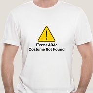 Men t shirt shubuzhi Printed Cotton Short Sleeve Error 404 Halloween Costume Not Found T-Shirt Wotsh