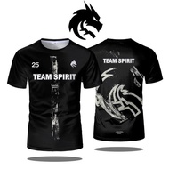TeamSpirit2025款球衣CS2电子竞技队服Donk T恤CS2训练服运动上衣0603 TeamSpirit 2025 jersey CS2 e-sports team uniform Don