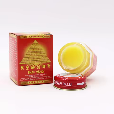 20g Vietnam Gold Tower Balm Active of Muscles, Joint, Back, Headache Rheumatic Waist Fast Acting Bal