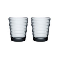 [Hieno] Iittala Aino Aalto Tumbler 22cl 2pc (Grey) | Finnish Design | Nordic Glassware | Aino Aalto 