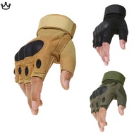 Outdoor Tactical Army Fingerless Gloves Hard Knuckle Paintball Airsoft Hunting Combat Riding Hiking Military Half Finger YD