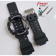 G-SHOCK GA100/GA110/GA120/GD100/GD110/GD12 G-SHOCK REPLACEMENT STRAP WITH BEZEL SET MATTE COLOR