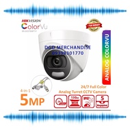 5MP 24/7 Colored Captured Hikvision Colorvu 5MP Full Time Color Turret CCTV Camera DS-2CE72HFT-F DOME CCTV Camera