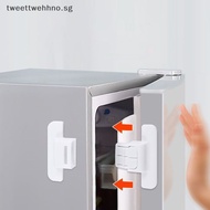 TW 2pcs Kids Security Protection Refrigerator Lock Home Furniture Cabinet Door Safety Locks Anti-Open Water Dispenser Locker Buckle SG