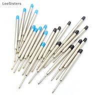 LeeSisters 10 Pcs blue ink parker style standard 1.0mm ballpoint pen refills nib medium MY