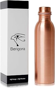 Berigora 30oz Pure Copper Water Bottle Ayurvedic