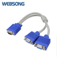 Kabel VGA Male to 2VGA Female 3+6 HD Websong TJM320