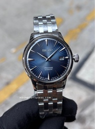 Brand New Seiko Presage Dark Blue Cocktail Time Automatic Dress Watch SARY123