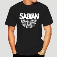 Sabian Cymbals Logo Black Casual Style Size S-2XL-4XL-5XL Tshirt Brand Fashion Tops TEE Shirt-0663D