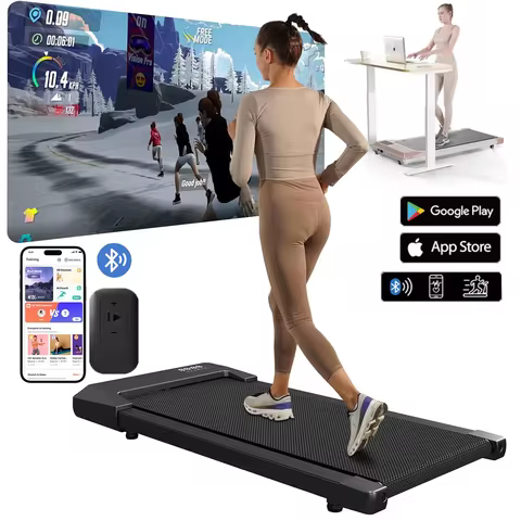 300lbs Treadmill for Home 2.5HP Treadmills Walking Pad LCD Digital Data Display 2in1 Walking Running